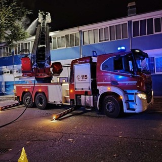 L'incendio si è sviluppato in strada del Francese L'incendio si è sviluppato in strada del Francese