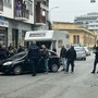 L'intervento della Polizia municipale in via Frejus