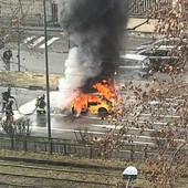 L'incendio è avvenuto in corso Unione Sovietica