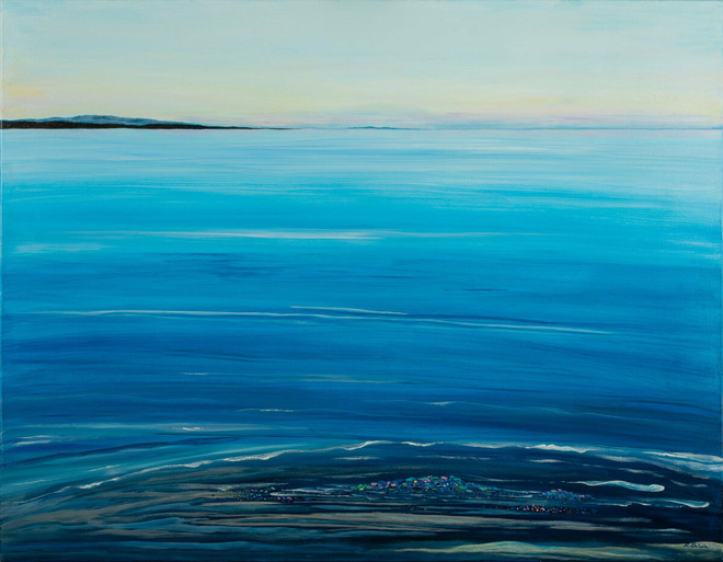 Elvira Salonia in mostra alla Giardiniera Reale con “Le voci del mare, l’arte per l’ambiente”