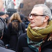 Jacopo Rosatelli al corteo (foto Sinistra Ecologista) - Foto di Lorenzo Ligas