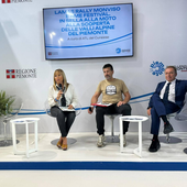 Nelle foto la partecipazione dell'ATL del Cuneese al TTG di Rimini 2026. Da sinistra Gabriella Giordano, presidente ATL; Manuel Podetti, titolare Adventure Moto Events; Paolo Bongioanni, assessore al Commercio, Agricoltura e Cibo, Turismo, Sport e Post-olimpico, Caccia e Pesca, Parchi della Regione Piemonte