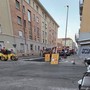I cantieri in via Matilde Serao