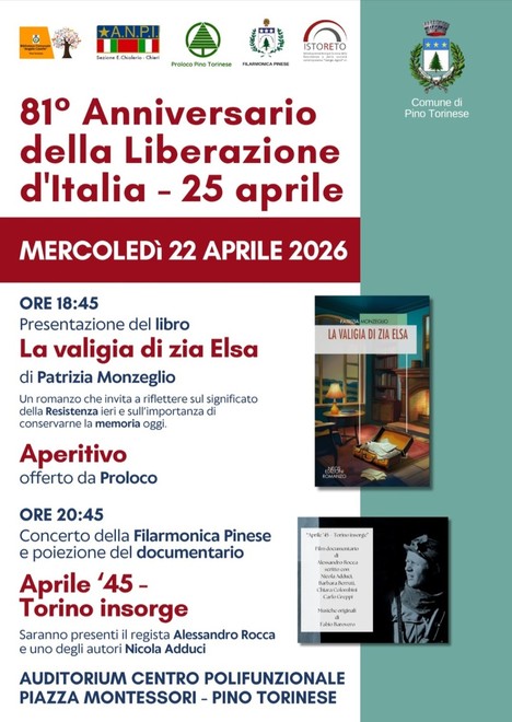 La locandina dell'iniziativa in programma il 22 aprile