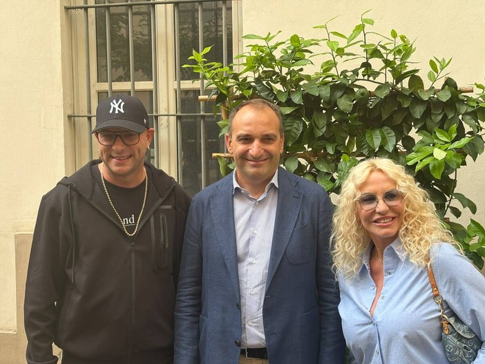 Il sindaco Stefano Lo Russo con Antonella Clerici Il sindaco Stefano Lo Russo con Antonella Clerici
