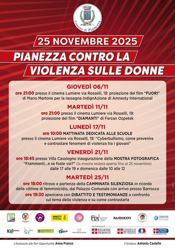 La locandina con tutte le iniziative in programma La locandina con tutte le iniziative in programma