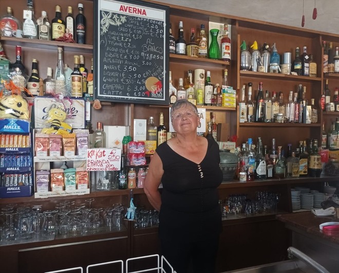 Elda Bessone nel suo locale