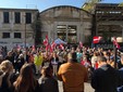 La protesta leghista contro la moschea