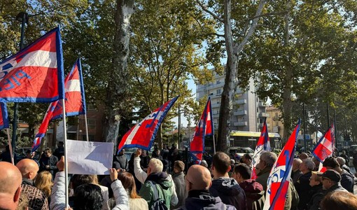 La protesta leghista contro la moschea