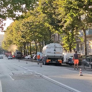 Cantieri stradali in via Onorato Vigliani