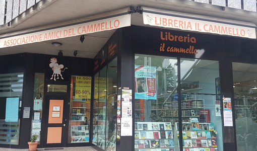 Una immagine della libreria Il Cammello, nel centro di Nichelino Una immagine della libreria Il Cammello, nel centro di Nichelino