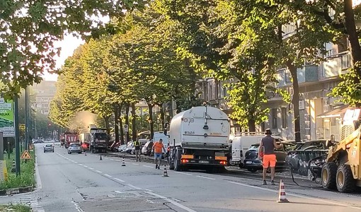 Cantieri stradali in via Onorato Vigliani