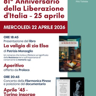 La locandina dell'iniziativa in programma il 22 aprile