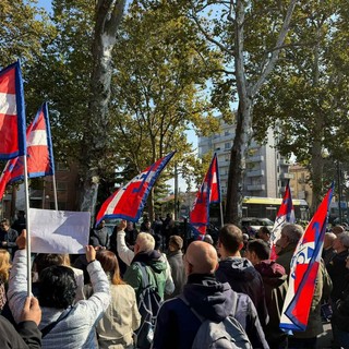 La protesta leghista contro la moschea