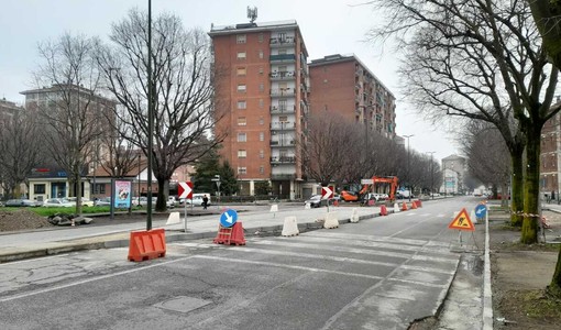 Lavori in strada Altessano