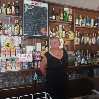 Elda Bessone nel suo locale Elda Bessone nel suo locale