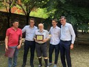 La festa degli ottant’anni di Martina, con la targa consegnata dal Pd La festa degli ottant’anni di Martina, con la targa consegnata dal Pd