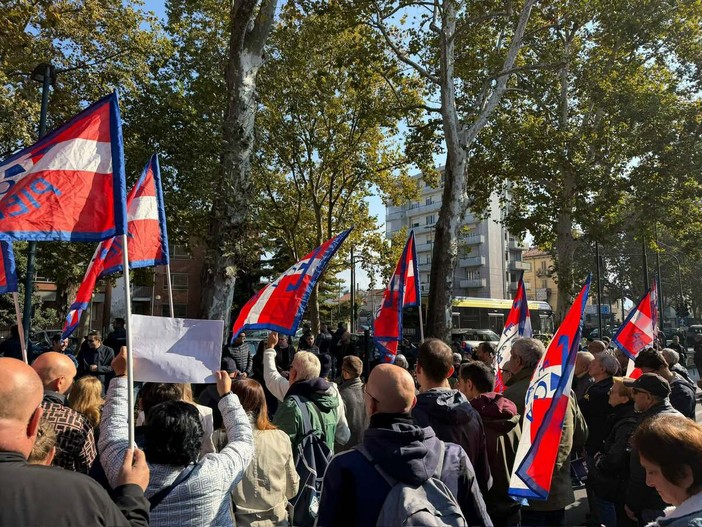 La protesta leghista contro la moschea
