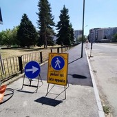 Nuovo volto ai marciapiedi del parco Di Vittorio