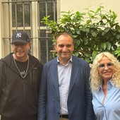 Il sindaco Stefano Lo Russo con Antonella Clerici Il sindaco Stefano Lo Russo con Antonella Clerici