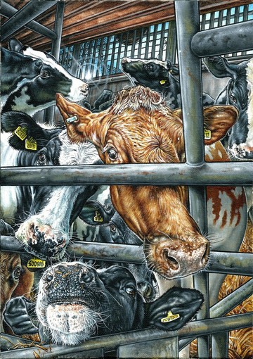 &quot;Life-Sentence-The-invisibles&quot; - acrylic paint on canvas by Philip McCulloch-Downs