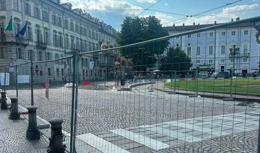 Lavori in piazza Carlina