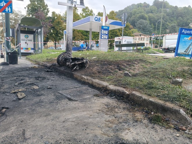 La scena dell'incidente