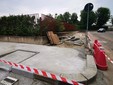 Via Spazzapan e via Sidoli finalmente collegate da un nuovo marciapiede