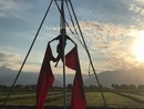 La scuola di circo Pirilampo utilizza alcuni spazi della Cascina Ai Carlot di Macello