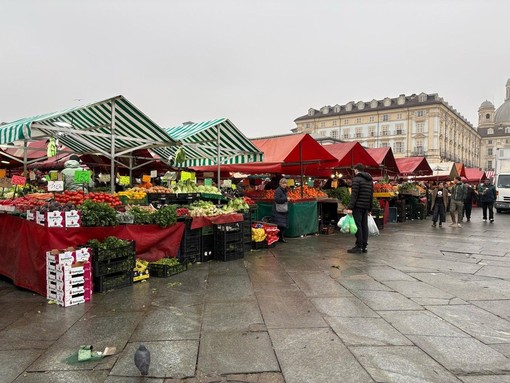 Foto d'archivio del mercato di Porta Palazzo