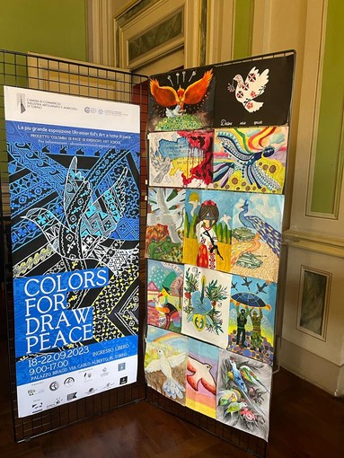 A Palazzo Birago aperta la mostra Colors for draw peace