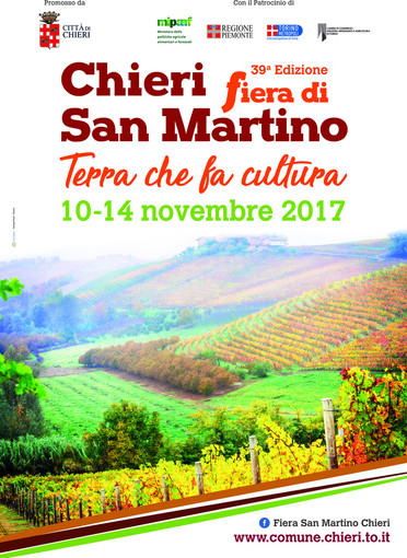 39esima Fiera di San Martino: le eccellenze del Chierese, del Piemonte e dei territori delle altre regioni verso l’anno del cibo italiano nel mondo