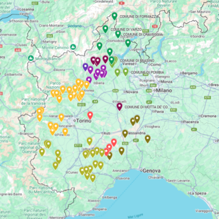La mappa degli interventi sostenuti dalla Fondazione Crt La mappa degli interventi sostenuti dalla Fondazione Crt