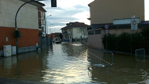 Un'immagine della città sotto l'acqua scattata nei giorni scorsi
