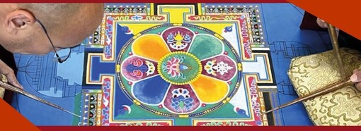 Un mandala per Ospedaletti con i Monaci Tibetani del Washul Mentsen del Monastero di Drepung Gomang