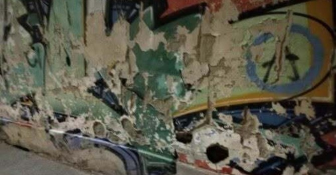Le condizioni del muro della Tesoriera