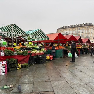 Foto d'archivio del mercato di Porta Palazzo