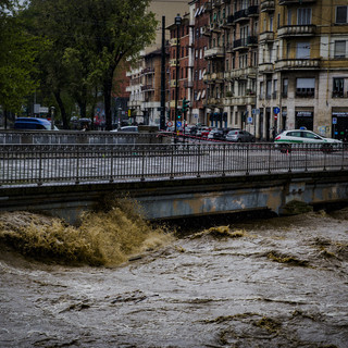 La piena della Dora del 17 aprile - Foto di Daniele Caponnetto