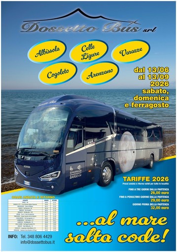 Dal Pinerolese al mare senza pensieri: sabato parte il nuovo bus del mare Dal Pinerolese al mare senza pensieri: sabato parte il nuovo bus del mare