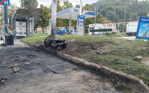 La scena dell'incidente