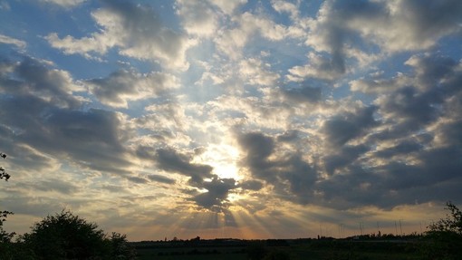 cielo con molte nuvole