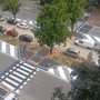 L'attraversamento pedonale rimesso in sicurezza