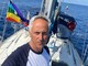 Marco Croatti durante il viaggio con la Flotilla