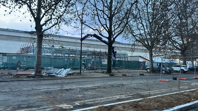 Cantieri per il nuovo McDrive (foto Max Sciullo)