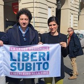 Marco Cappato a Torino con Chiara Appendino nel marzo 2023