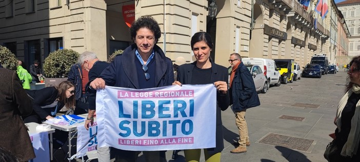 Marco Cappato a Torino con Chiara Appendino nel marzo 2023