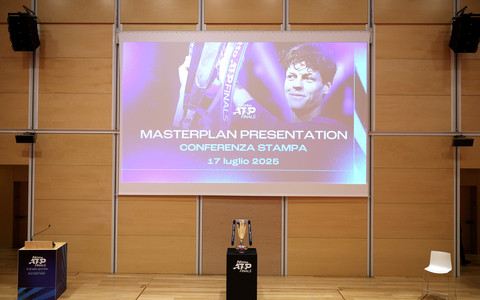 L'immagine di Jannik Sinner per il Masterplan 2025 delle Atp Finals