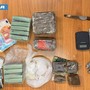 La droga recuperata dalla polizia La droga recuperata dalla polizia