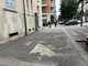 Le condizioni dei marciapiedi di via Borgaro