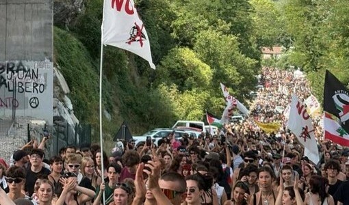 Proteste No TAV - Immagine d'archivio